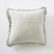 Coussin D&eacute;houssable Gaze de Coton 45 x 45 cm Eucalyptus &ndash; LIVIA, image n° 2