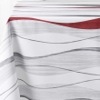 Nappe antitache rectangle 150 x 240 cm polyester imprim&eacute; &ndash; Ondulys Rouge, image n° 2