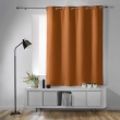 Rideau occultant &agrave; &oelig;illets 135 x 180 cm &ndash; Uni Camel &ndash; Petite hauteur, image n° 7