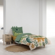 Parure de lit enfant KIDINO 140 x 200 cm &ndash; Coton 42 fils &ndash; Dinosaures, image n° 3