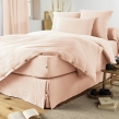Cache-sommier 160 x 200 cm Double Gaze de Coton GA&Iuml;A Bordeaux &ndash; Qualit&eacute; Haut de Gamme, image n° 6