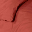 Housse de couette 2 personnes 240 x 220 cm &ndash; Coton uni 57 fils &ndash; LINA &ndash; Terracotta, image n° 2