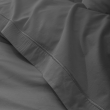 Drap Plat Percale 240 x 300 cm &ndash; Pur Coton Peign&eacute; Longues Fibres 80 Fils/cm&sup2; - Ardoise, image n° 4