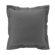 Parure de lit 240 x 220 cm &ndash; Percale de coton 78 fils &ndash; Acier &ndash; Qualit&eacute; H&ocirc;tel &ndash; 2 taies 63x63 cm, image n° 4