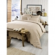 Pack Housse de Couette 260 x 240 cm + Drap Housse 160x200 cm &ndash; Flanelle CANDICE Sable, image n° 2