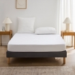 Pack literie &ndash; Prot&egrave;ge matelas 140x190 imperm&eacute;able + drap housse + 2 taies Anthracite, image n° 2
