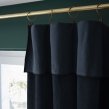 Lot de 2 rideaux velours minuit 140 x 270 cm ajustables &ndash; Anneaux pince &ndash; Coton &eacute;pais &ndash; C&Eacute;SAR, image n° 3