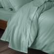 Drap Plat Percale 240 x 300 cm &ndash; Pur Coton Peign&eacute; Longues Fibres 80 Fils/cm&sup2; - C&eacute;ladon, image n° 3
