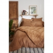 Housse de couette réversible 140 x 200 cm – Gaze de coton tissée-teinte GAÏA MATCH – Camel, image n° 1