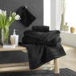 Drap de bain 90 x 150 cm &ndash; Coton &eacute;ponge uni Tendresse Noir &ndash; 500 g/m&sup2;, image n° 4
