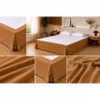Cache-sommier 160 x 200 cm Double Gaze de Coton GA&Iuml;A Camel &ndash; Qualit&eacute; Haut de Gamme, image n° 3