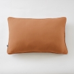 Coussin d&eacute;houssable 40 x 60 cm &ndash; Gaze de coton unie GA&Iuml;A Abricot, image n° 2