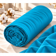 Drap housse 2 en 1 imperm&eacute;able 140 x 190 cm &ndash; Coton 57 fils &ndash; DUO PROTECT Cyan, image n° 1