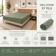 Drap Housse 140 x 190 cm Romarin &ndash; 100% Coton 57 Fils/cm&sup2; &ndash; Bonnet 30 cm, image n° 2