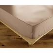 Drap-Housse 160 x 200 cm Percale de Coton 120 Fils Unie PERRINE &ndash; Ficelle, image n° 1