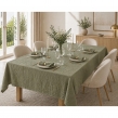 Nappe rectangle 150 x 350 cm + 6 serviettes de table &ndash; Double gaze de coton GA&Iuml;A Romarin, image n° 1