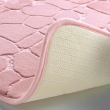 Tapis de Bain 50 x 120 cm &ndash; Microfibre Unie Relief Ricochet &ndash; Ultra Doux & Absorbant Rose, image n° 3