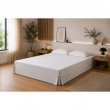 Cache-sommier 140 x 190 cm Double Gaze de Coton GA&Iuml;A Gris clair &ndash; Qualit&eacute; Haut de Gamme, image n° 1