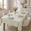 Nappe rectangle 150 x 250 cm + 6 serviettes de table &ndash; Double gaze de coton GA&Iuml;A Vert d'eau, image n° 1