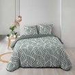 Housse de couette 240 x 220 cm imprim&eacute;e 57 fils &ndash; MORGANE Sauge &ndash; 2 taies incluses, image n° 6