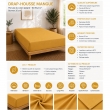 Drap-housse 140 x 190 cm Percale de Coton Peign&eacute; Mangue &ndash; 80 fils/cm&sup2; &ndash; Bonnet 35 cm, image n° 2