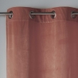 Lot de 2 Rideaux Tamisants &agrave; &OElig;illets 140 x 240 cm &ndash; Velours Doux &ndash; Velvetine Rose, image n° 3