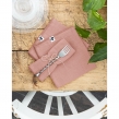 Nappe rectangle 150 x 250 cm + 6 serviettes de table &ndash; Double gaze de coton GA&Iuml;A Rose p&ecirc;che, image n° 3