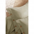 Taie d&rsquo;oreiller 65 x 65 cm Percale 120 fils Sauge &ndash; PERRINE, image n° 2
