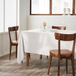 Nappe rectangle 150 x 350 cm + 6 serviettes de table &ndash; Double gaze de coton GA&Iuml;A Blanc, image n° 2