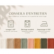 Parure de lit compl&egrave;te 240 x 220 cm gaze de coton &ndash; 2 taies 63x63 cm + drap housse 140x190 cm Sauge, image n° 4