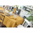 Nappe rectangle 150 x 250 cm + 6 serviettes de table &ndash; Double gaze de coton GA&Iuml;A Safran, image n° 6