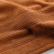 Drap de bain 90 x 150 cm &ndash; Coton &eacute;ponge uni Tendresse Caramel &ndash; 500 g/m&sup2;, image n° 3