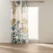 Rideau &agrave; &oelig;illets 140 x 260 cm polyester/lin imprim&eacute; ILONA &ndash; Motif v&eacute;g&eacute;tal, image n° 1