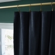 Lot de 2 rideaux velours minuit 140 x 270 cm ajustables &ndash; Anneaux pince &ndash; Coton &eacute;pais &ndash; C&Eacute;SAR, image n° 4