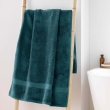 Drap de douche 70 x 130 cm &mdash; &eacute;ponge coton peign&eacute; &Eacute;l&eacute;gance 600 g/m&sup2; - Bleu, image n° 1
