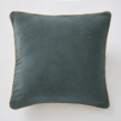 Lot de 2 Coussins Velours de Coton Ardoise 45 x 45 cm &ndash; D&eacute;houssables avec zip &ndash; C&Eacute;SAR, image n° 3