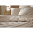 Taie d&rsquo;oreiller LIVIA 50 x 70 cm &ndash; Double gaze de coton ray&eacute;e &ndash; Ficelle, image n° 3