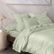 Drap Plat Percale 240 x 300 cm &ndash; Pur Coton Peign&eacute; Longues Fibres 80 Fils/cm&sup2; - Vert d'eau, image n° 2