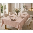 Nappe rectangle 150 x 350 cm + 6 serviettes de table &ndash; Double gaze de coton GA&Iuml;A Guimauve, image n° 1