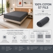 Drap Housse 140 x 190 cm Ardoise &ndash; 100% Coton 57 Fils/cm&sup2;, image n° 4