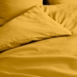 Parure de lit 240 x 220 cm &ndash; Percale de coton 78 fils &ndash; Curry &ndash; Qualit&eacute; H&ocirc;tel &ndash; 2 taies 63x63 cm, image n° 3