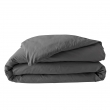Parure de lit 240 x 220 cm &ndash; Percale de coton 78 fils &ndash; Acier &ndash; Qualit&eacute; H&ocirc;tel &ndash; 2 taies 63x63 cm, image n° 6