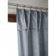 Lot de 2 Rideaux ajustables + 8 anneaux pinces 140 x 270 cm &ndash; Lyocell uni Stone, image n° 3