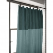 Lot de 2 Rideaux Gaze de Coton Bleu canard 140x300 cm Ajustables &ndash; 8 Anneaux Pinces Inclus &ndash; Rideaux Tamisants Haut de Gamme, image n° 6