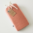 Drap-housse 160 x 200 cm – Lyocell uni LYSANDRE – Terracotta – Bonnet 30 cm, image n° 3