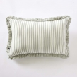 Coussin D&eacute;houssable Gaze de Coton 40 x 60 cm Eucalyptus &ndash; LIVIA, image n° 1