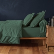 Drap-housse 2 personnes 180 x 200 cm coton 57 fils LINA C&egrave;dre &ndash; Bonnet 30 cm, image n° 5