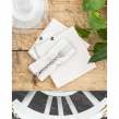 Nappe rectangle 150 x 250 cm + 6 serviettes de table &ndash; Double gaze de coton GA&Iuml;A Blanc, image n° 3