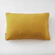 Coussin d&eacute;houssable 40 x 60 cm &ndash; Gaze de coton unie GA&Iuml;A Safran, image n° 2