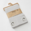 Lot de 2 Rideaux 100% Coton Pr&eacute;lav&eacute; 140 x 260 cm &ndash; KALA GRIS CLAIR, image n° 3